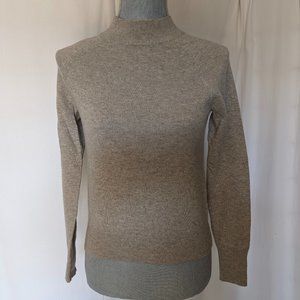 Everlane 100% Cashmere Turtleneck Sweater wheat beige Soft women’s xxS